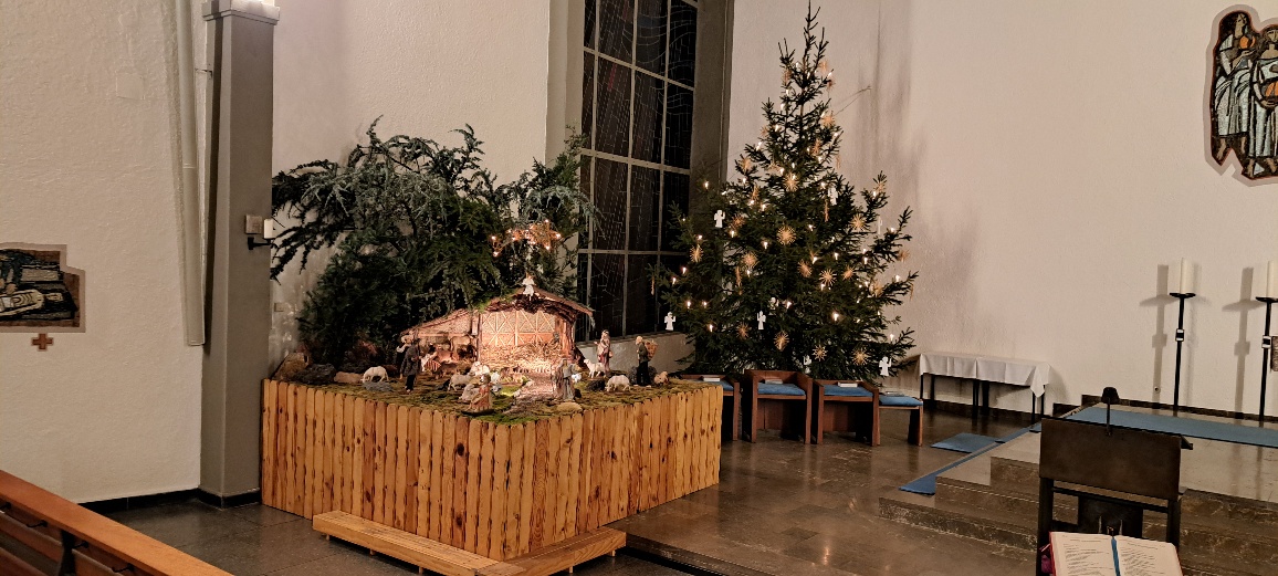 Abbau Krippe und Weihnachtsbaum